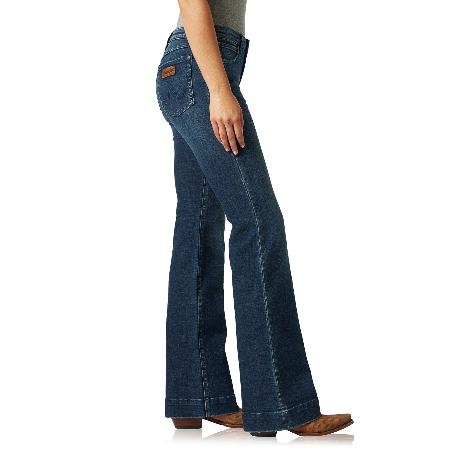 Wrangler® Ladies Retro Mae Wide Leg Sophia Trouser Jeans 09MWWSA 2 Wrangler® Ladies Retro Mae Wide Leg Sophia Trouser Jeans 09MWWSA - Image 2