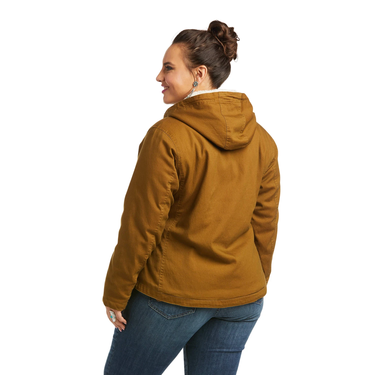 Ariat Ladies REAL Outlaw Kelp Forest Full Zip Hooded Jacket 10037451 5 Ariat Ladies REAL Outlaw Kelp Forest Full Zip Hooded Jacket 10037451 - Image 5