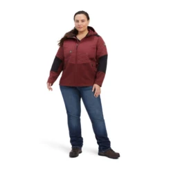 Ariat® Ladies Rebar Cloud 9 Insulated Maroon Jacket 10041444 -Cheap Western Outerwear Store 10041444b