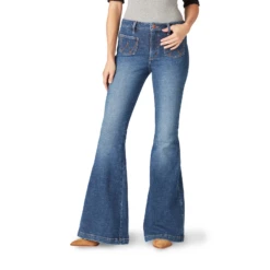 Wrangler® Retro Ladies The Green Jean Victoria Flare Denim Jeans 112321422 5 Wrangler® Retro Ladies The Green Jean Victoria Flare Denim Jeans 112321422 -Cheap Western Outerwear Store 112321422a