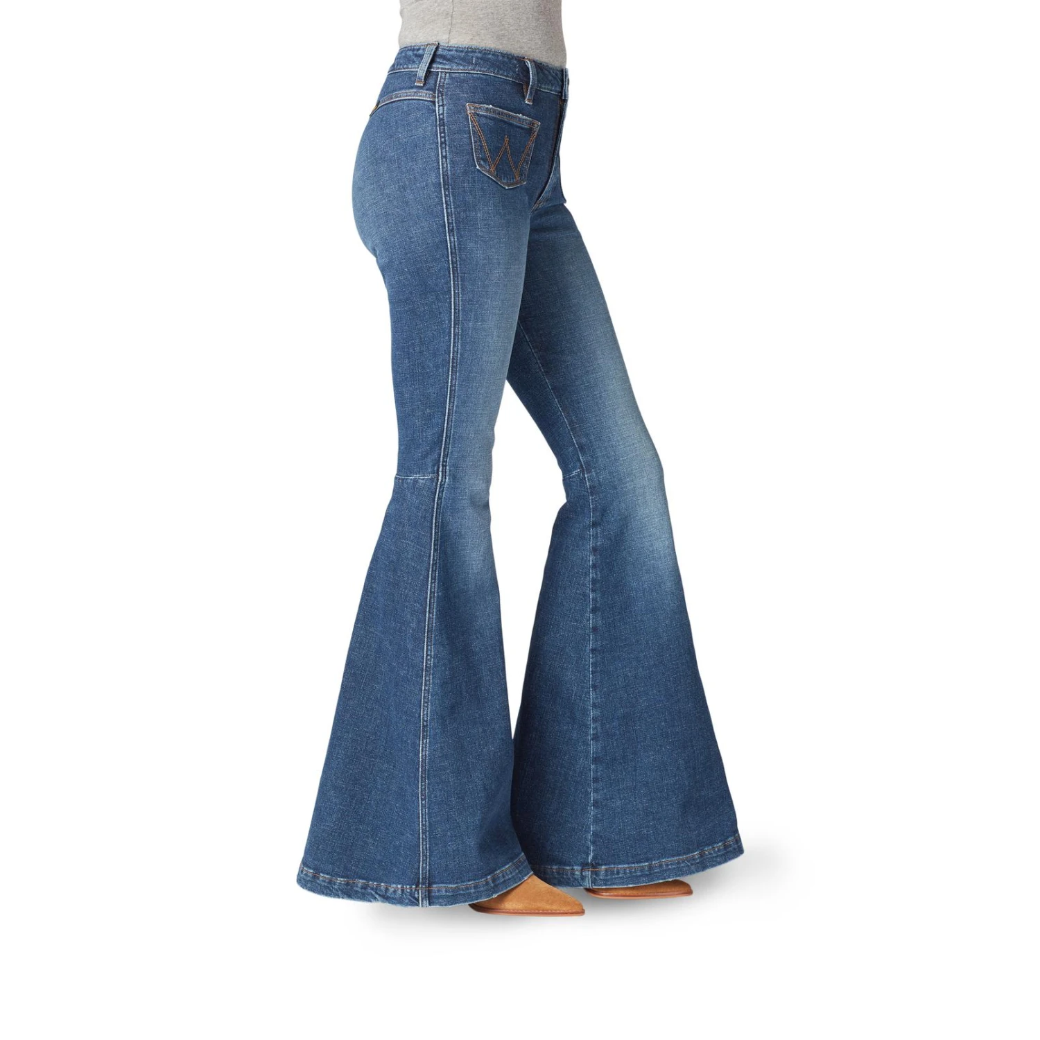 Wrangler® Retro Ladies The Green Jean Victoria Flare Denim Jeans 112321422 2 Wrangler® Retro Ladies The Green Jean Victoria Flare Denim Jeans 112321422 - Image 2