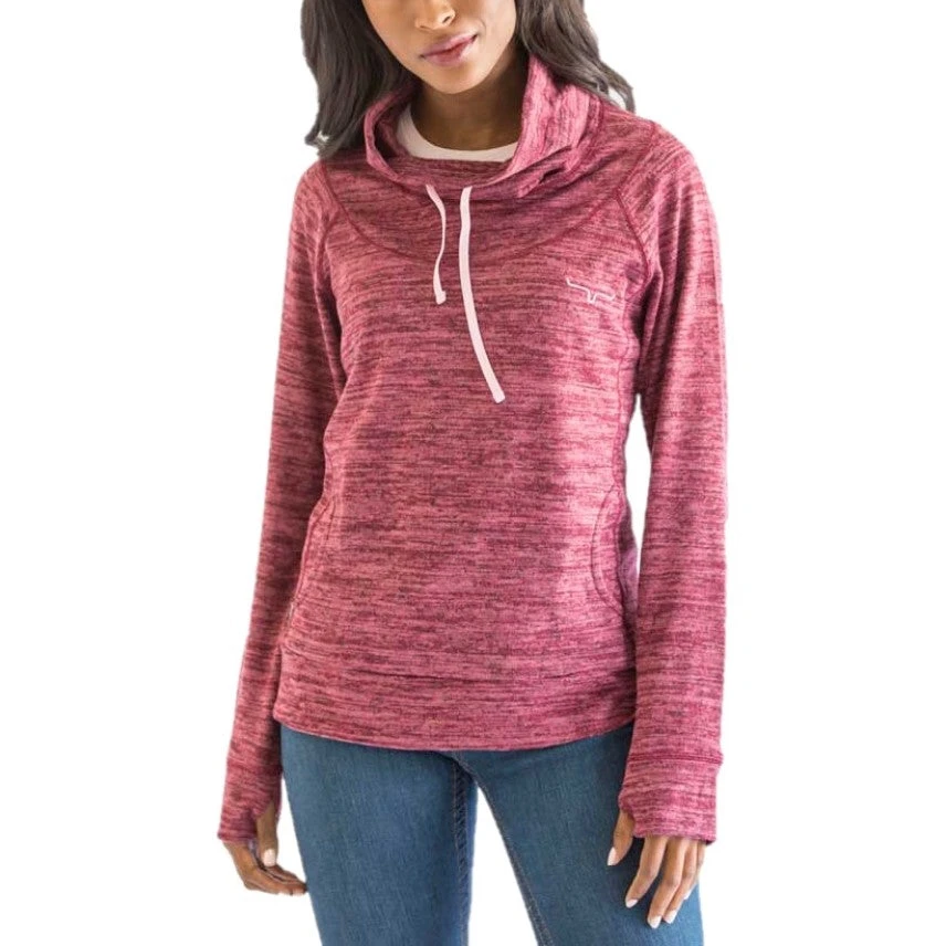 Kimes Ranch Ladies Tonopah Dark Red Fleece Pullover Sweatshirt TONO-RED 1 Kimes Ranch Ladies Tonopah Dark Red Fleece Pullover Sweatshirt TONO-RED
