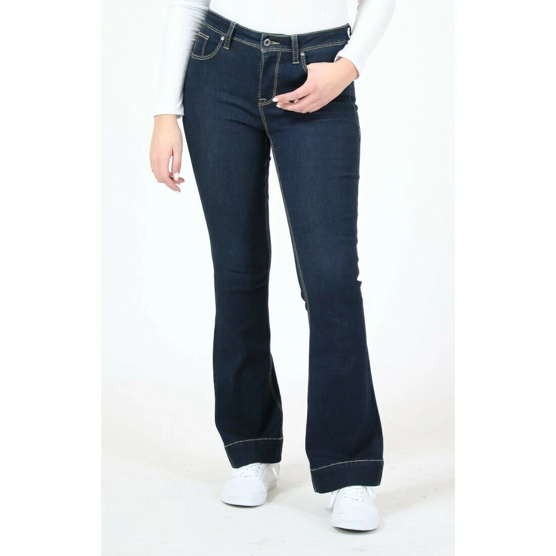 Grace In L.A. Ladies Easy Trouser Dark Blue Jeans EL81568-32 2 Grace In L.A. Ladies Easy Trouser Dark Blue Jeans EL81568-32 - Image 2