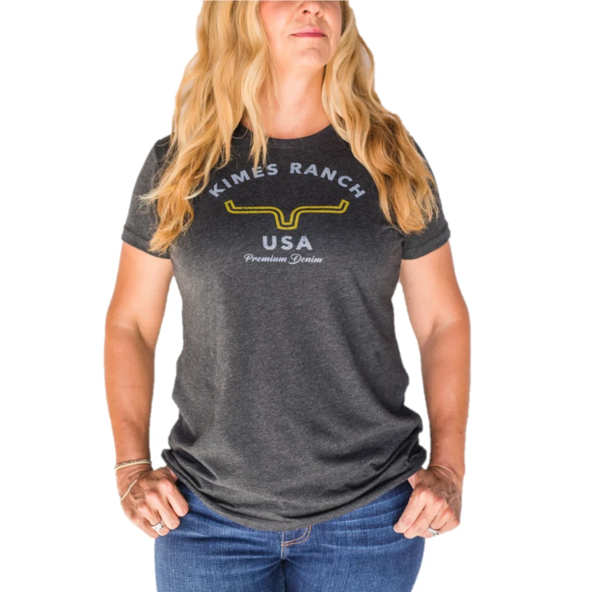 Kimes Ranch® Ladies Arch Black T-Shirt ARCH-BLK 1 Kimes Ranch® Ladies Arch Black T-Shirt ARCH-BLK