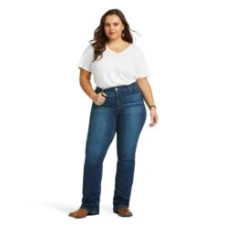 Ariat® R.E.A.L.™ Perfect Rise Abby Straight Leg Jeans 10036814 -Cheap Western Outerwear Store F21 WMS WEST 10036814 full plus