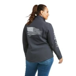 Ariat Ladies Team Patriot Concealed Carry India Ink Jacket 10037438 10 Ariat Ladies Team Patriot Concealed Carry India Ink Jacket 10037438 -Cheap Western Outerwear Store F21 WMS WEST 10037438 back plus