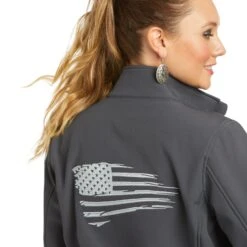 Ariat Ladies Team Patriot Concealed Carry India Ink Jacket 10037438 13 Ariat Ladies Team Patriot Concealed Carry India Ink Jacket 10037438 -Cheap Western Outerwear Store F21 WMS WEST 10037438 detail02