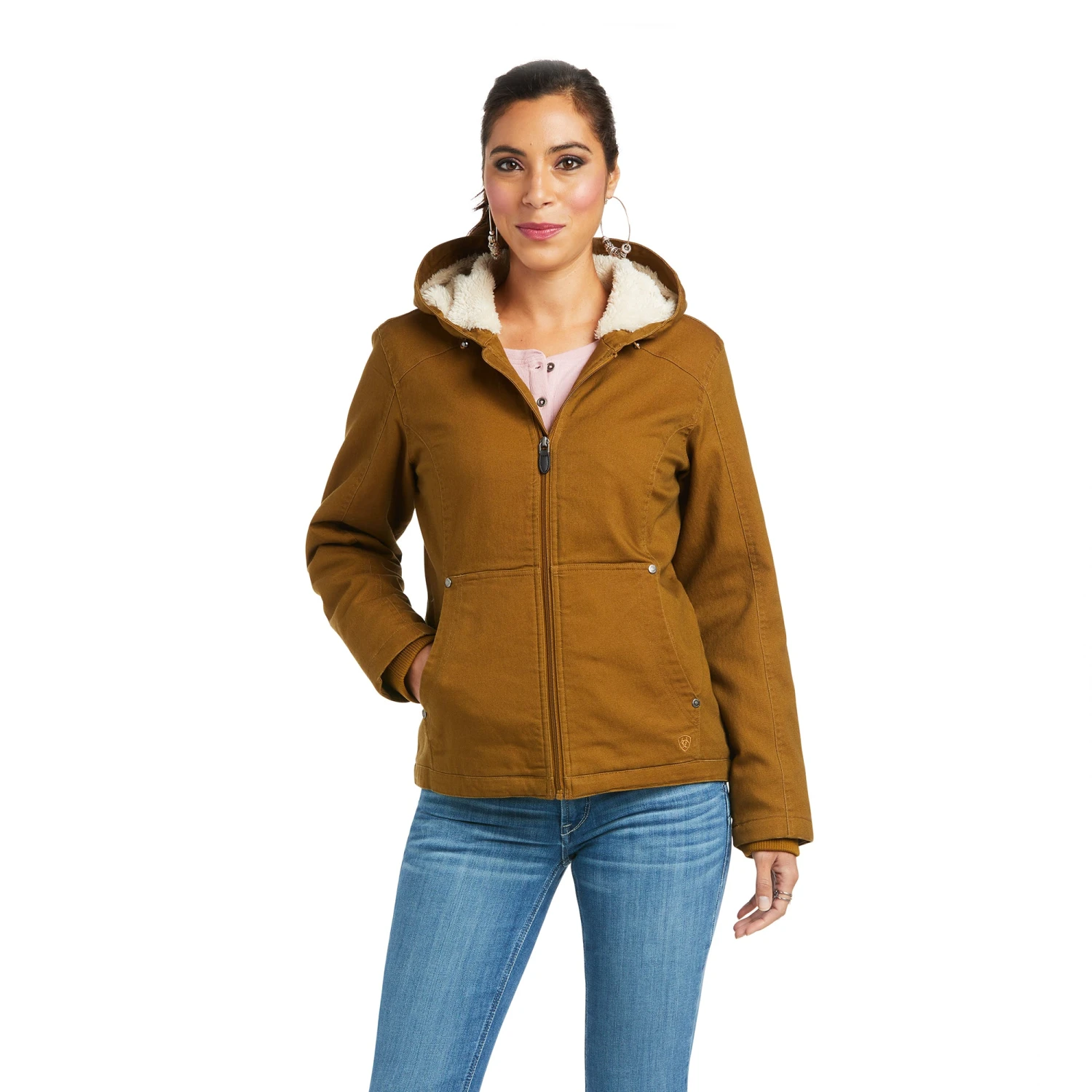 Ariat Ladies REAL Outlaw Kelp Forest Full Zip Hooded Jacket 10037451 1 Ariat Ladies REAL Outlaw Kelp Forest Full Zip Hooded Jacket 10037451