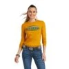 Ariat Ladies Serape Long Sleeve Buckhorn Heather T-Shirt 10038640