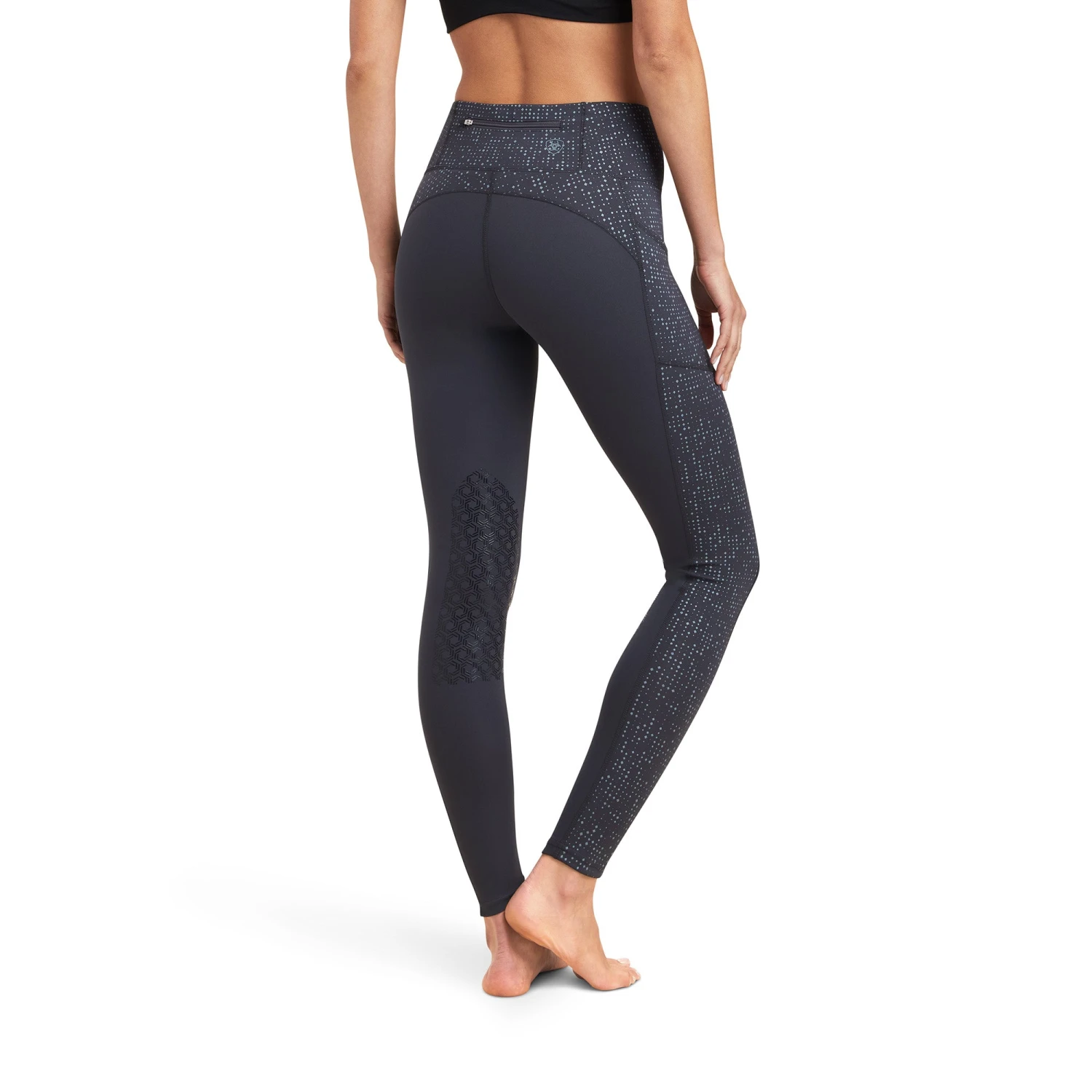 Ariat® Ladies E0S Lumina Knee Patch Tight Ebony Leggings 10041349 2 Ariat® Ladies E0S Lumina Knee Patch Tight Ebony Leggings 10041349 - Image 2