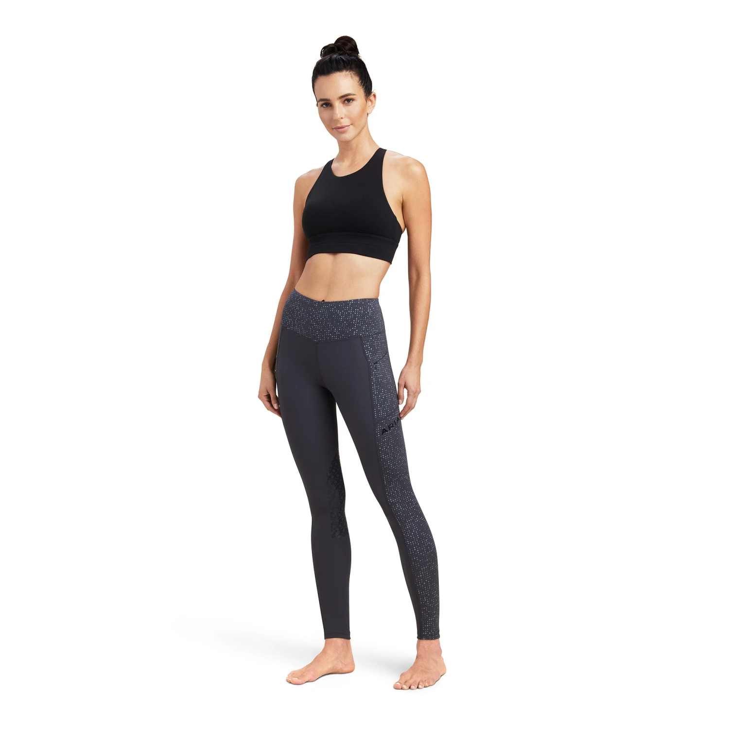 Ariat® Ladies E0S Lumina Knee Patch Tight Ebony Leggings 10041349 5 Ariat® Ladies E0S Lumina Knee Patch Tight Ebony Leggings 10041349 - Image 5