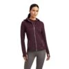Ariat® Ladies Lumina Full Zip Mulberry Red Sweatshirt 10041388