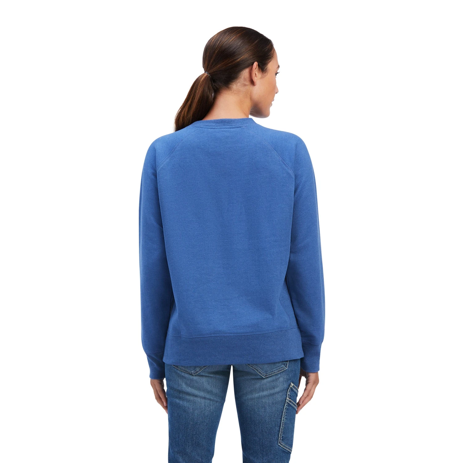 Ariat Ladies Rebar Work Fleece Navy Pullover Sweatshirt 10041442 2 Ariat Ladies Rebar Work Fleece Navy Pullover Sweatshirt 10041442 - Image 2