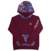 Hooey Ladies Veracruz Aztec Print Maroon Pullover Hoodie HH1198MA