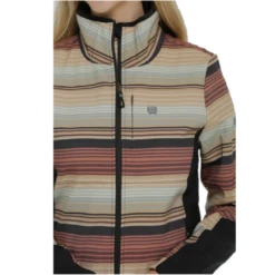 Cinch® Ladies Multicolored Striped Full Zip Jacket MAJ9841001 -Cheap Western Outerwear Store MAJ9841001 2 1