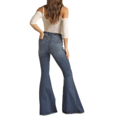 Rock & Roll Denim® Ladies Side Insert Bell Bottom Jeans RRWD7HRZQK -Cheap Western Outerwear Store RRWD7HRZQK 2