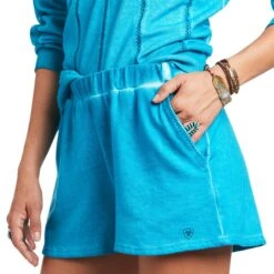 Ariat® Ladies Sun Kissed Merman Blue Shorts 10039819 5 Ariat® Ladies Sun Kissed Merman Blue Shorts 10039819 -Cheap Western Outerwear Store S22 WMS WEST 10039819 detail04 1