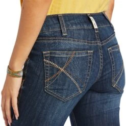Ariat Ladies Vicky R.E.A.L™ Denim Boot Cut Jeans 10040798 -Cheap Western Outerwear Store S22 WMS WEST 10040798 detail02
