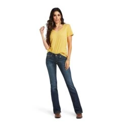 Ariat Ladies Vicky R.E.A.L™ Denim Boot Cut Jeans 10040798 -Cheap Western Outerwear Store S22 WMS WEST 10040798 full