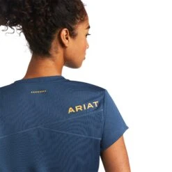 Ariat® Ladies Rebar Blue Polartec Elite All Seasons T-Shirt 10039611 -Cheap Western Outerwear Store S22 WMS WORK 10039611 detail01