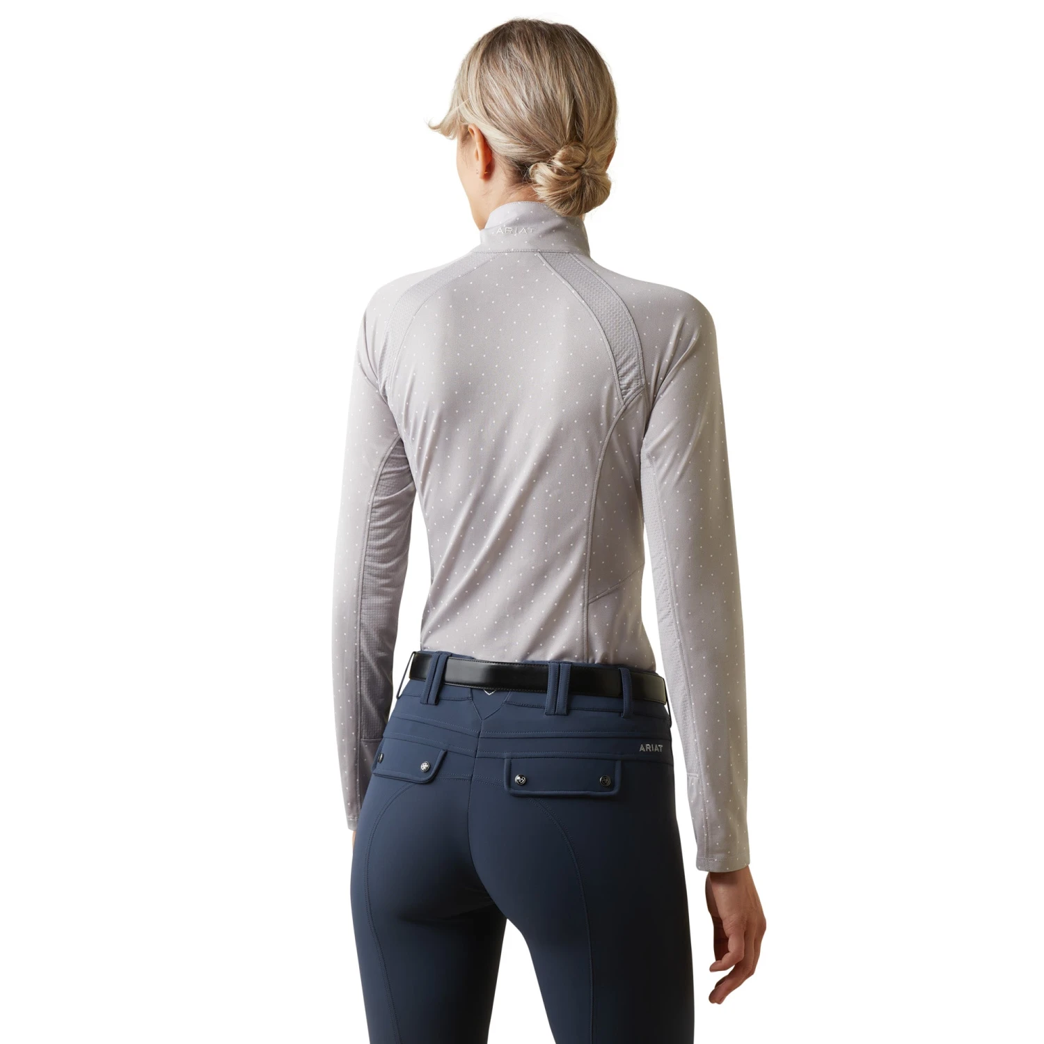 Ariat® Ladies Sunstopper 2.0 Silver Sconce Dot Baselayer 10043597 2 Ariat® Ladies Sunstopper 2.0 Silver Sconce Dot Baselayer 10043597 - Image 2