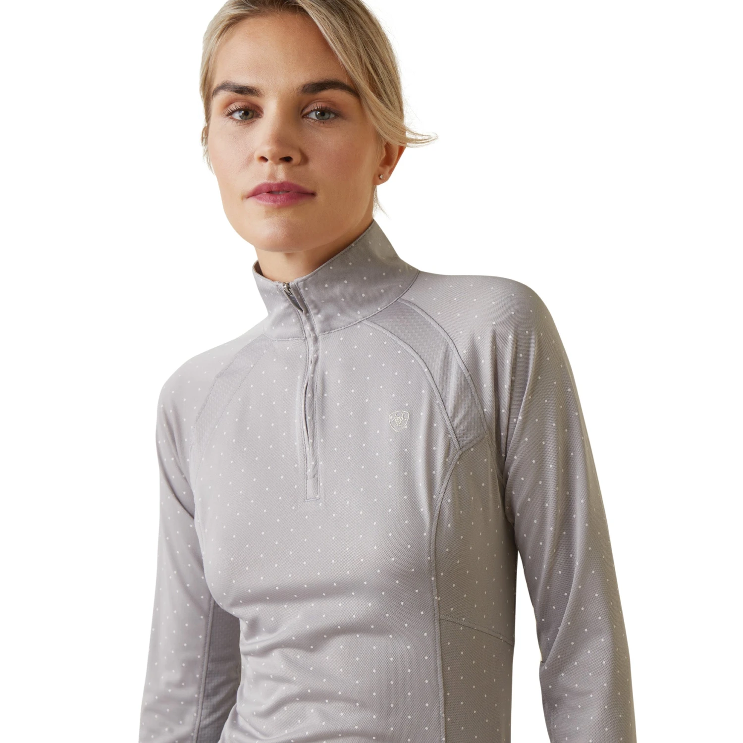 Ariat® Ladies Sunstopper 2.0 Silver Sconce Dot Baselayer 10043597 4 Ariat® Ladies Sunstopper 2.0 Silver Sconce Dot Baselayer 10043597 - Image 4