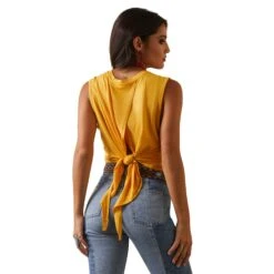 Ariat® Ladies Rodeo Chica Yolk Yellow Tank Top 10043671