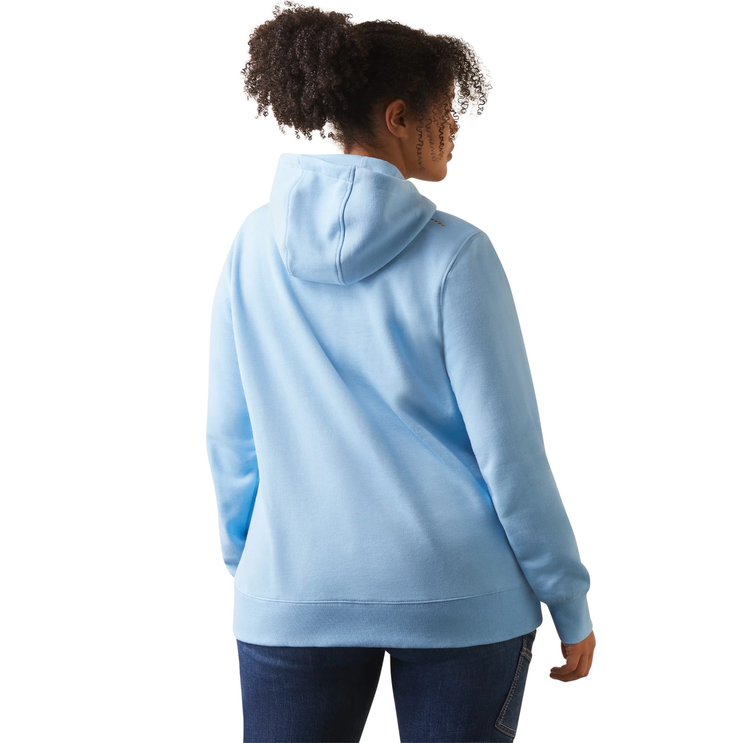 Ariat® Ladies Rebar Dutch Canal Blue Heather Graphic Hoodie 10043365 7 Ariat® Ladies Rebar Dutch Canal Blue Heather Graphic Hoodie 10043365 - Image 7