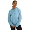 Ariat® Ladies Rebar Dutch Canal Blue Heather Graphic Hoodie 10043365