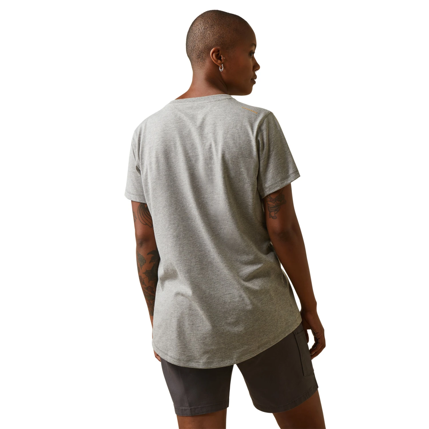 Ariat Ladies Rebar Workman Heather Grey T-Shirt 10043842 3 Ariat Ladies Rebar Workman Heather Grey T-Shirt 10043842 - Image 3