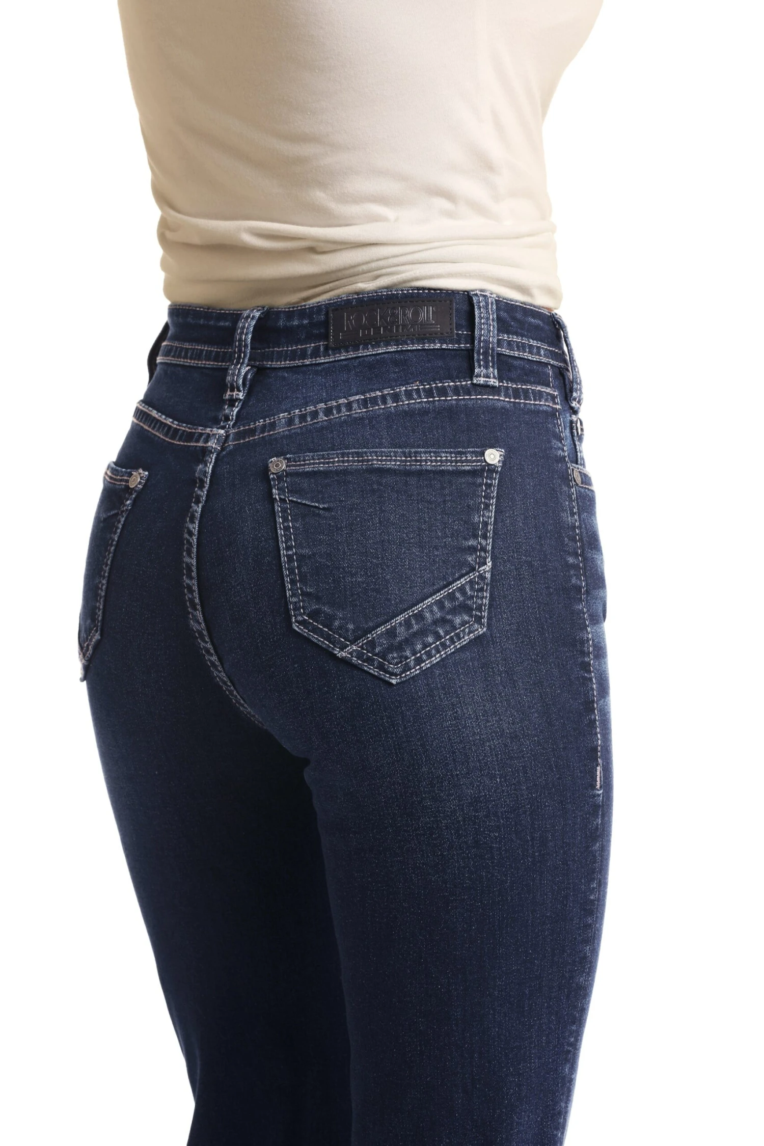 Rock & Roll Denim High Rise Trouser Extra Stretch Jeans W8H4165 4 Rock & Roll Denim High Rise Trouser Extra Stretch Jeans W8H4165 - Image 4