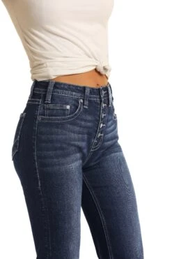 Rock & Roll Denim High Rise Trouser Extra Stretch Jeans W8H4165 9 Rock & Roll Denim High Rise Trouser Extra Stretch Jeans W8H4165 -Cheap Western Outerwear Store W8H4165 D min