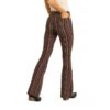Rock & Roll Cowgirl Ladies High Rise Flare Black Denim Jeans WPH8175